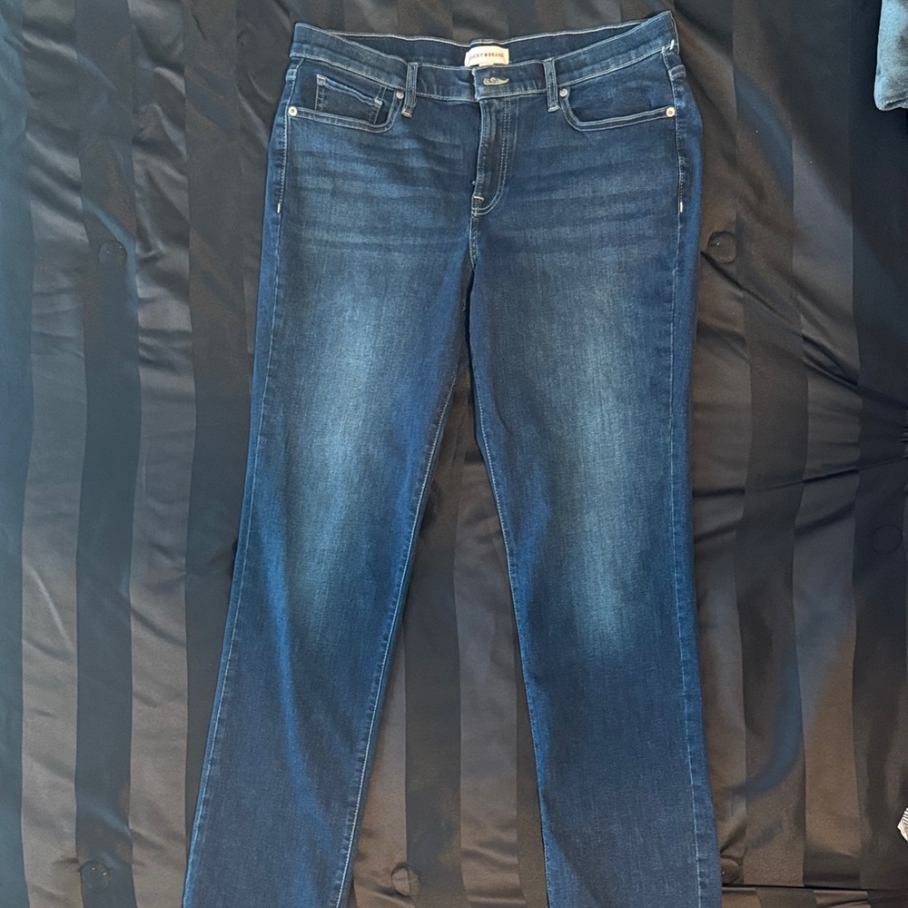 Lucky Brand Dark Blue Straight Leg Jeans